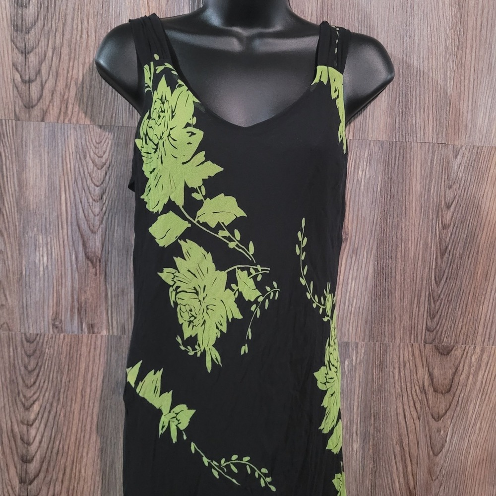 Jonathan Martin Silk Slip Dress Sz 12 SLIM FIT Bias Whimsigoth Fairy Pixie Hem - Picture 2 of 11